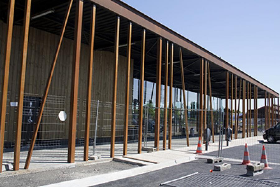 Chantier station autoroute