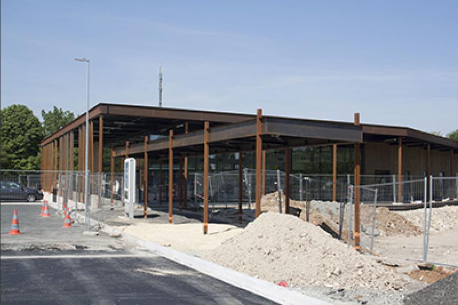 Chantier station autoroute